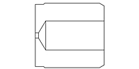 Precision Metal Orifices - Press-Fit Inserts, 0.414" OD - Line Drawing