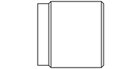 Precision Metal Orifices - Press-Fit Inserts, 0.315" OD - Line Drawing