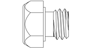 Integral Screen / Orifice Assembly - Bleed Plug - Line Drawing