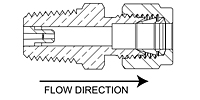 Precision Sapphire Orifices Compression Connections 