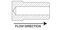 Precision Metal Orifices Press-Fit Inserts, 0.128" OD 