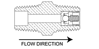 Check Valves, Ball Type 1/8" NPT Nipple 