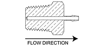 Precision Metal Orifices Adapter, Barb x NPT Thread  