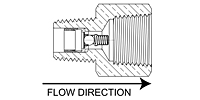 Check Valves, Ball Type 1/8" NPT Adapter 