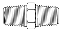 Precision Sapphire Orifices - NPT Connections - Line Drawing