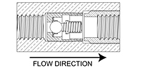 Check Valves, Ball Type 10-32 UNF Connection; Coupling, Adapter 