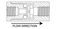 Check Valves, Disk Type 10-32 Coupling 