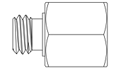 Checked Orifices, Adapter - Line Drawing