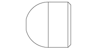 Precision Metal Orifices - Press-Fit Inserts, 0.061" OD - Line Drawing