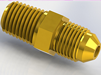 Precision Sapphire Orifices SAE Connections -JIC Fitting- 37 Degree Flared Tube Connector 