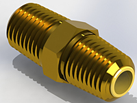 Screened Metal Orifices, Type ES, Brass - Isometric View