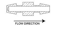 Orifice Assembly Dual Barb, 1/8" 