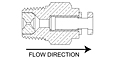 Precision Metal Orifices Push-On Tube Adapters, 1/8" NPT x Tube 