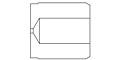 Precision Metal Orifices - Press-Fit Inserts, 0.414" OD - Line Drawing