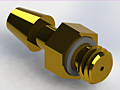 Precision Metal Orifices Adapter, Barb x 10-32 UNF  