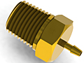 Precision Metal Orifices Adapter, Barb x NPT Thread  